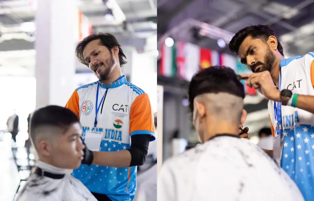 In Men’s Short Sporty Haircut, Aditya Dewada (Left) secured 3rd place & Piyush Valand (Right) earned 4th place.