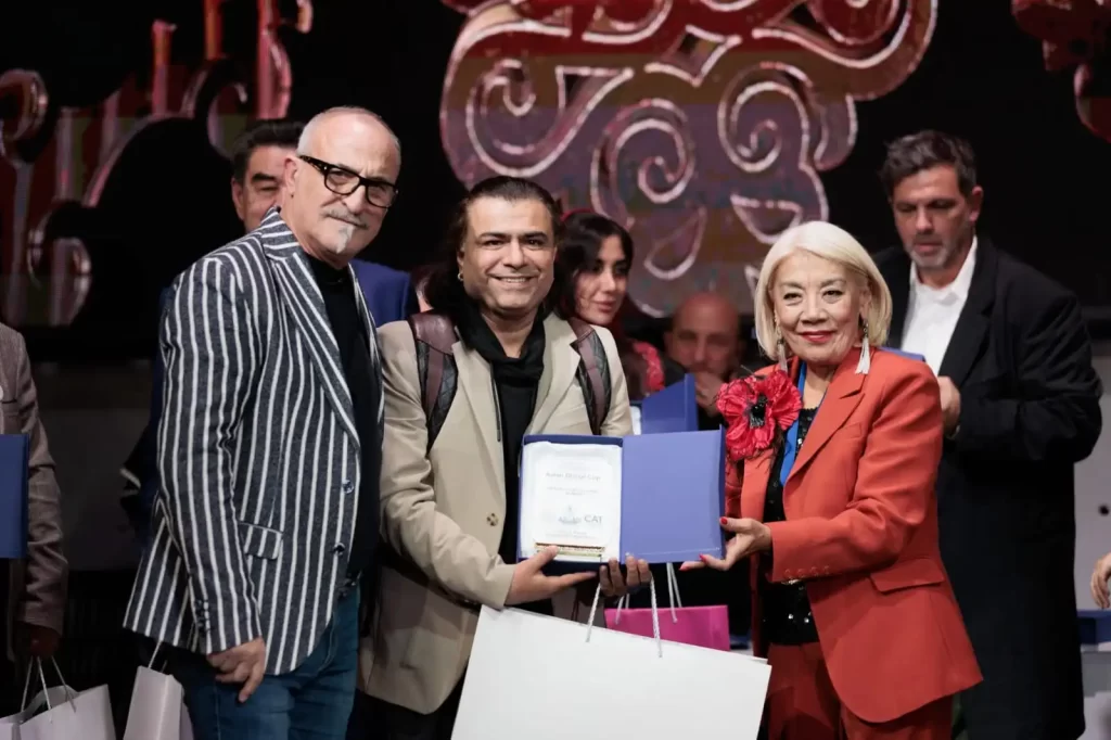 In Frame: CMC CAT India President- Vikram J Pania Felicitation from Mr. Antonio Bilancio CMC CAT WORLD President and Mrs.Guljakhan Khadjaeva CMC CAT KAZAKHSTAN President