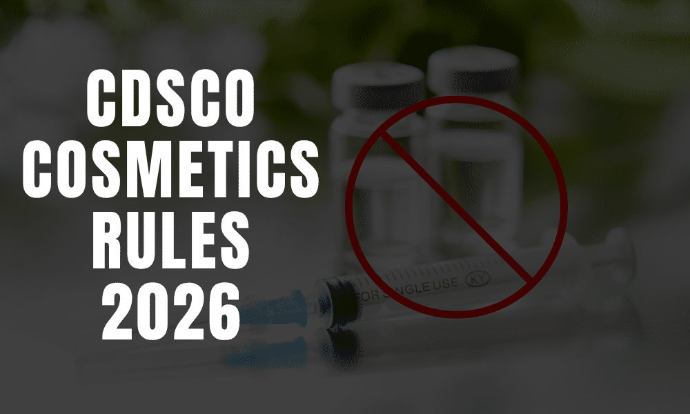 CDSCO cosmetic rules
