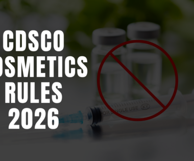 CDSCO cosmetic rules