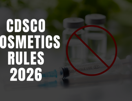 CDSCO cosmetic rules